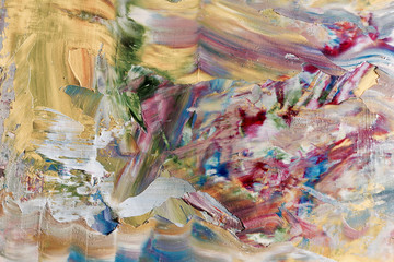 Colorful abstract background wallpaper. Modern motif visual art.  Mixtures of oil paint. Trendy...