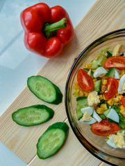 fresh vegetable salad