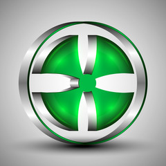 The vector conceptual 3d Logo
