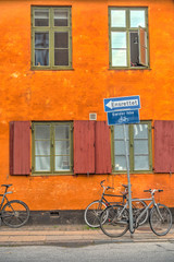 Fototapeta na wymiar Nyboder District, Copenhagen, HDR Image
