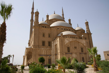 Muhammad Ali Mosque, also known as Alabaster Mosque, located in the highest part of the Cairo Citadel, in the capital of Egypt, Africa.