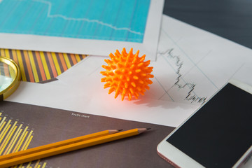 Impact of coronavirus COVID-19 on the global economy, financial crisis.