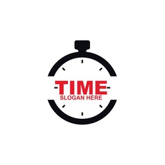 Clock icon symbol logo design template vector illustration 
