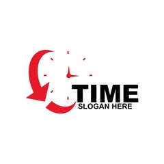 Clock icon symbol logo design template vector illustration 
