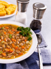 Bowl of Tasty Bean Soup