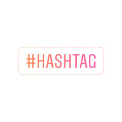 Hashtag frame vector icon. Social media template symbol modern, simple, vector, icon for website design, mobile app, ui. Vector Illustration