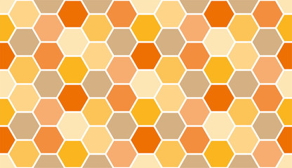 Bee honeycomb seamless pattern, art honey texture