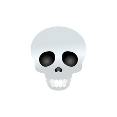 Skull emoji icon. Skeleton symbol modern, simple, vector, icon for website design, mobile app, ui. Vector Illustration