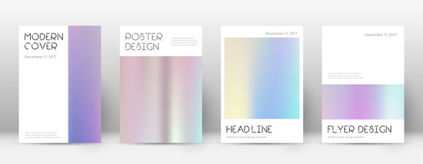 Flyer layout. Minimal amusing template for Brochur