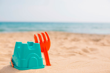 Beach toys at the beach