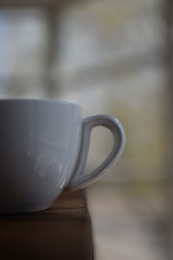 A cup of aromatic coffee for lunch