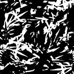 Seamless black and white grunge texture. Abstract repeating background. Grim urban surface