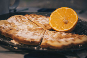 a piece of cake on a plate