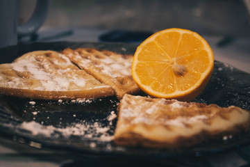 a piece of cake on a plate