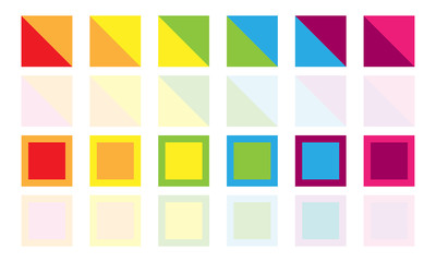 set of colorful vector banners