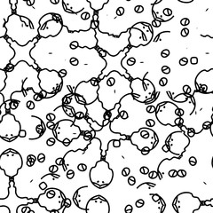 Seamless black and white grunge texture. Abstract repeating background. Grim urban surface