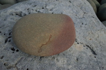 Fototapeta na wymiar Unique stones found on the beach