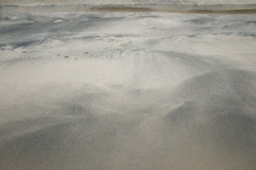 Pattern accidentally made by iron sand