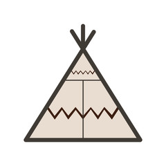 wigwam vector house and tent © Kseniia