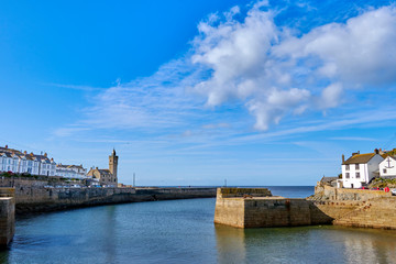 Fototapeta premium Image of Porthleven harbour in Corwall in the UK