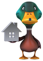 Fun duck - 3D Illustration