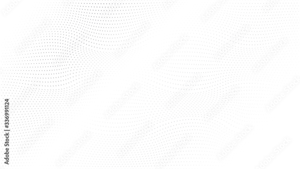 Poster abstract halftone wave dotted background. modern monochrome background. futuristic grunge pattern, d