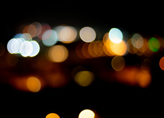 Fototapeta premium Blurry background glowing bokeh balls light pattern texture