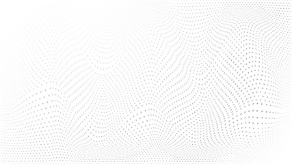 Fototapeta na wymiar Abstract halftone wave dotted background. Modern monochrome background. Futuristic grunge pattern, dot, wave. Vector modern optical halftone texture for sites, poster, business card, cover.