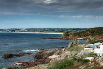 The Channel Islands in summer with good weather and greenery
