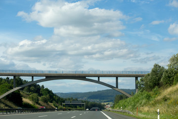 highway Münchberg, Bayern, germany 29 July 2017