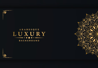 Modern luxury ornamental mandala background with arabesque pattern arabic
 islamic east style.decorative mandala for print, poster,
 cover, brochure, flyer, banner