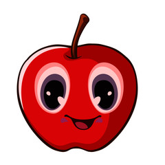 red apple cartoon character