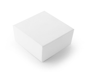 close up of a white box on white background