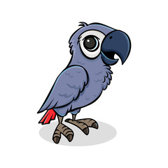 Cartoon style parrot