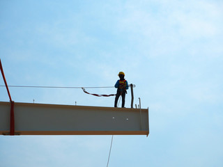 Man Working on the Working at height