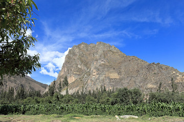 In den Ruinen von Ollantaytambo in Cusco, Peru.