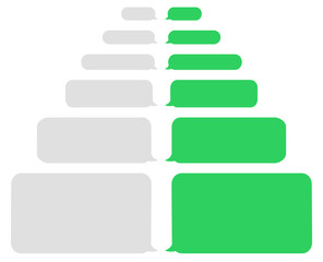 Obraz premium Chat bubble, text message. Vector