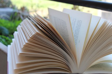 open book on the table