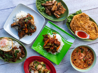 Thai Food Mixed Dishes Set 2111