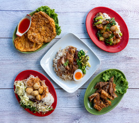 Thai Food Mixed Dishes Set 012