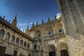 Santiago de Compostela in summer during the day