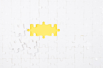 White puzzle background.