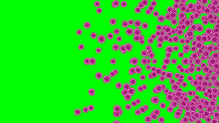 Virus, abstract 3D representation of viruses, concept of disease and microbiology