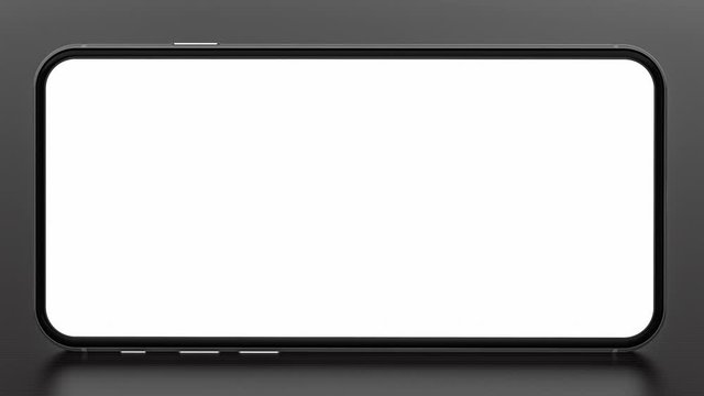 Smartphone with blank screen. Template, mockup, design.