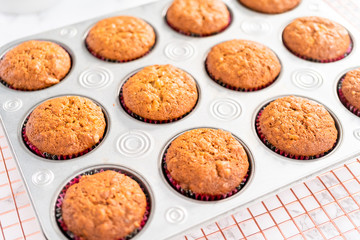 Baking banana bread