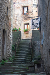 Anghiari, old city in Tuscany, Italy