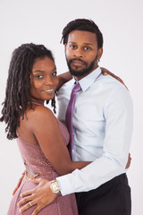 Couple in a romantic embrace