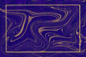 gold border marble pattern and luxury interior wall tile and floor purple color