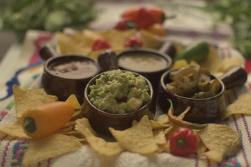 ensaladas y comida mexicana