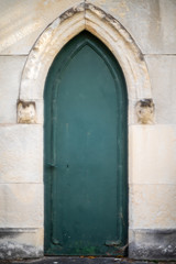 Fototapeta na wymiar old door on an old building